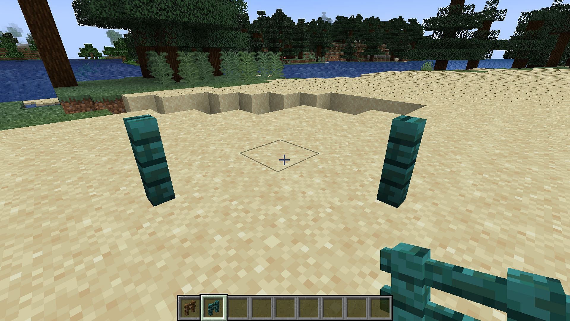 This mod works on all kinds of fences in Minecraft (Image via Mojang Studios/Fuzs)