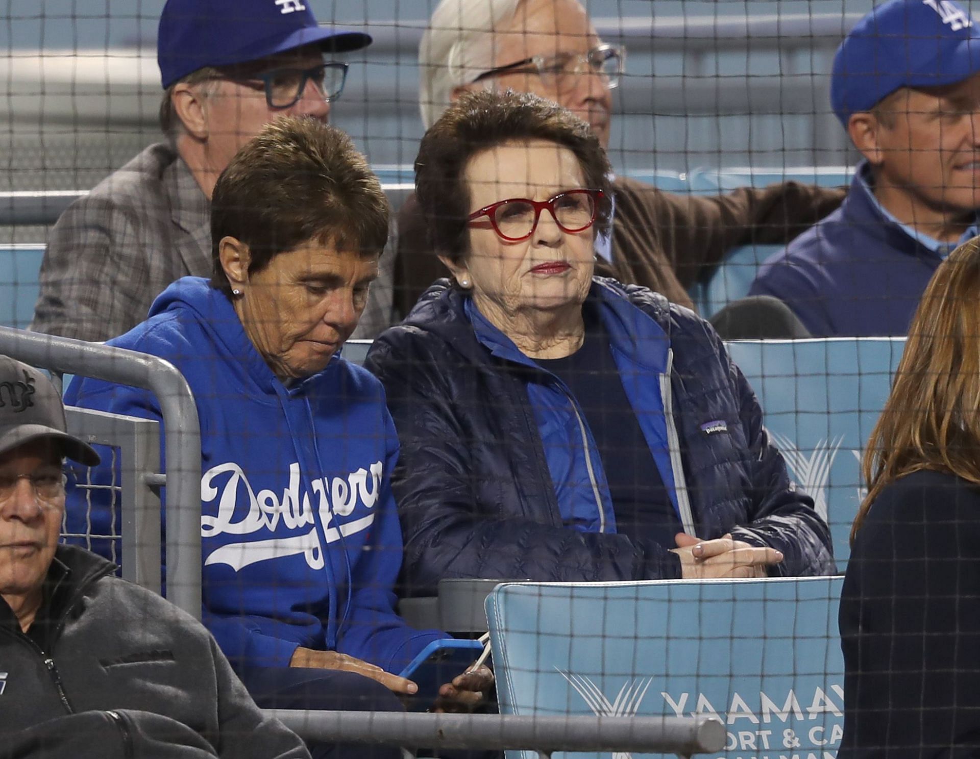 Ilana Kloss (L) and Billie Jean King at a Los Angeles Dodgers game in 2022 (Image: Getty)