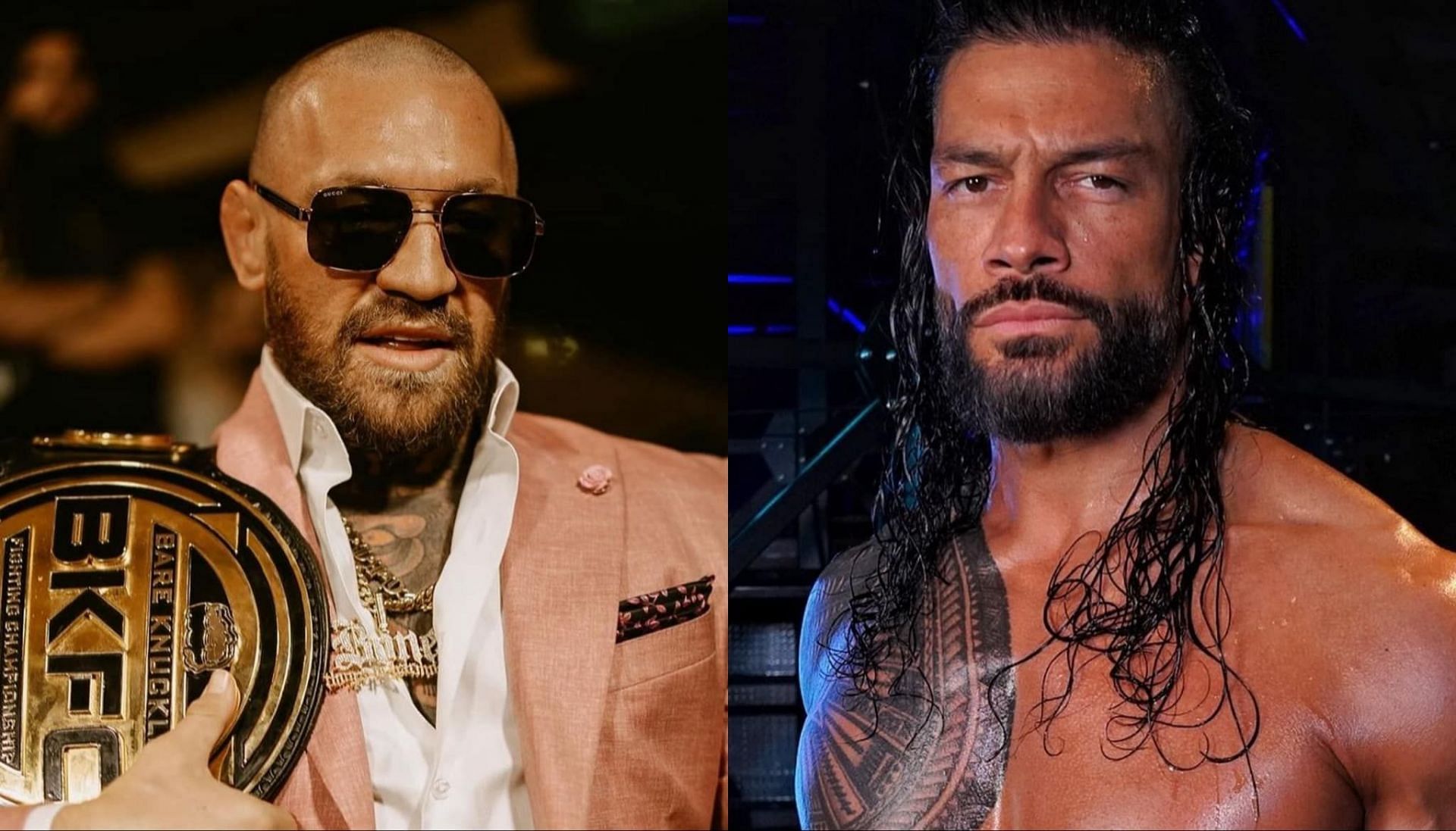 Conor McGregor and Roman Reigns (photo Roman Reigns and Conor McGregor on IG)