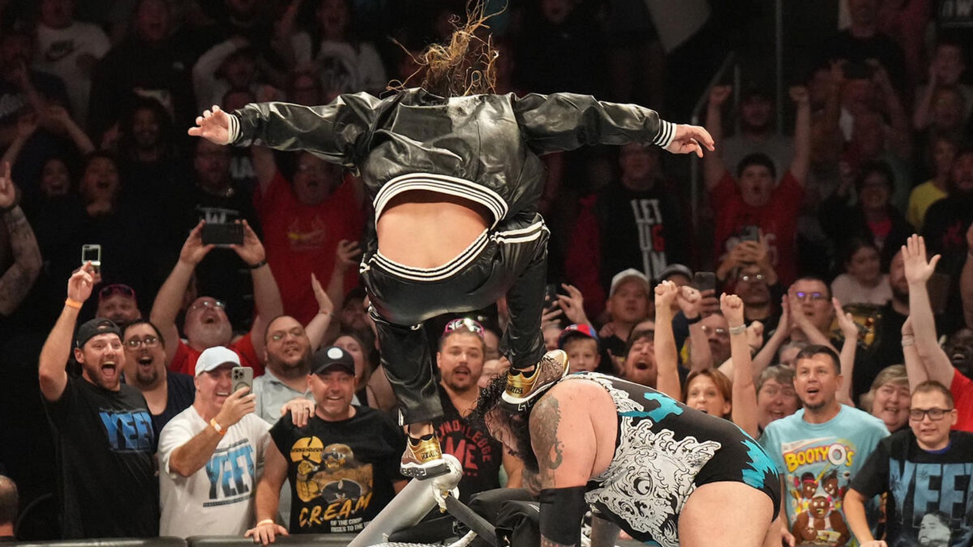 Seth Rollins clicked during his attack on Bronson Reed [Image via wwe.com]