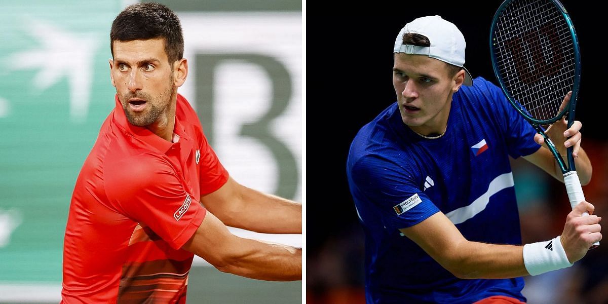 Novak Djokovic vs Jakub Mensik - Image Source: Getty 