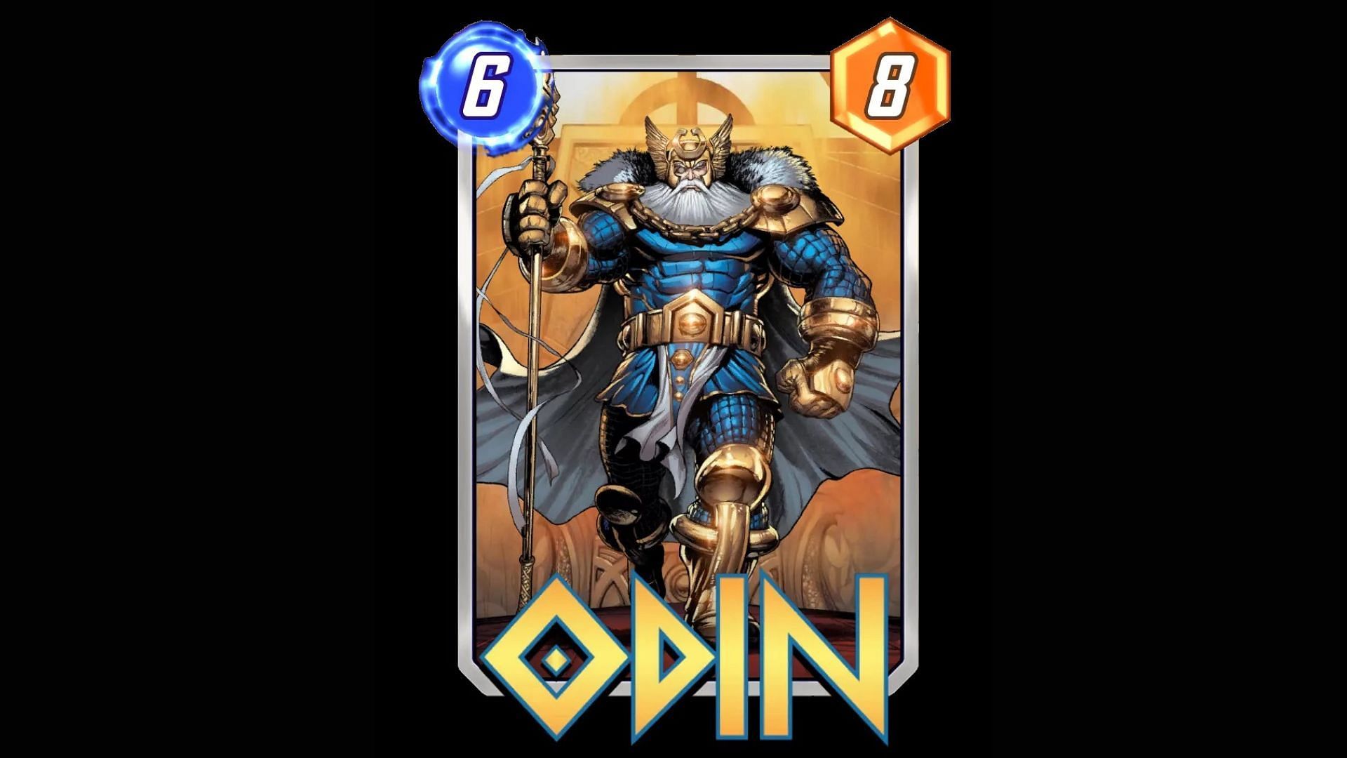 Odin is one of the most valuable turn 6 Cards in Marvel Snap thanks to his interaction with on reveal abilities (Image via Nuverse)