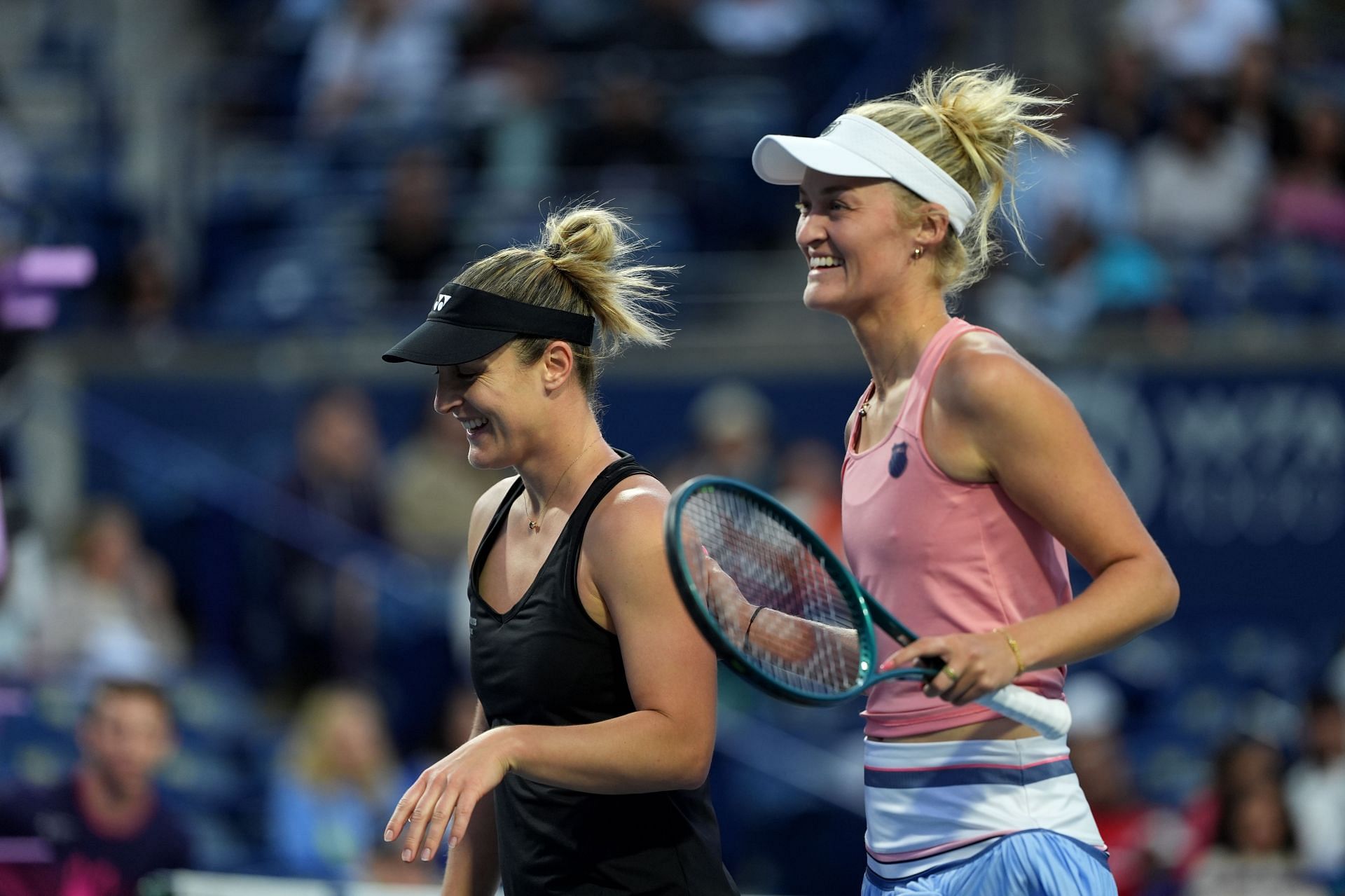 Gaby Dabrowski and Erin Routliffe in action at the 2024 National Bank Open (Picture: Getty)