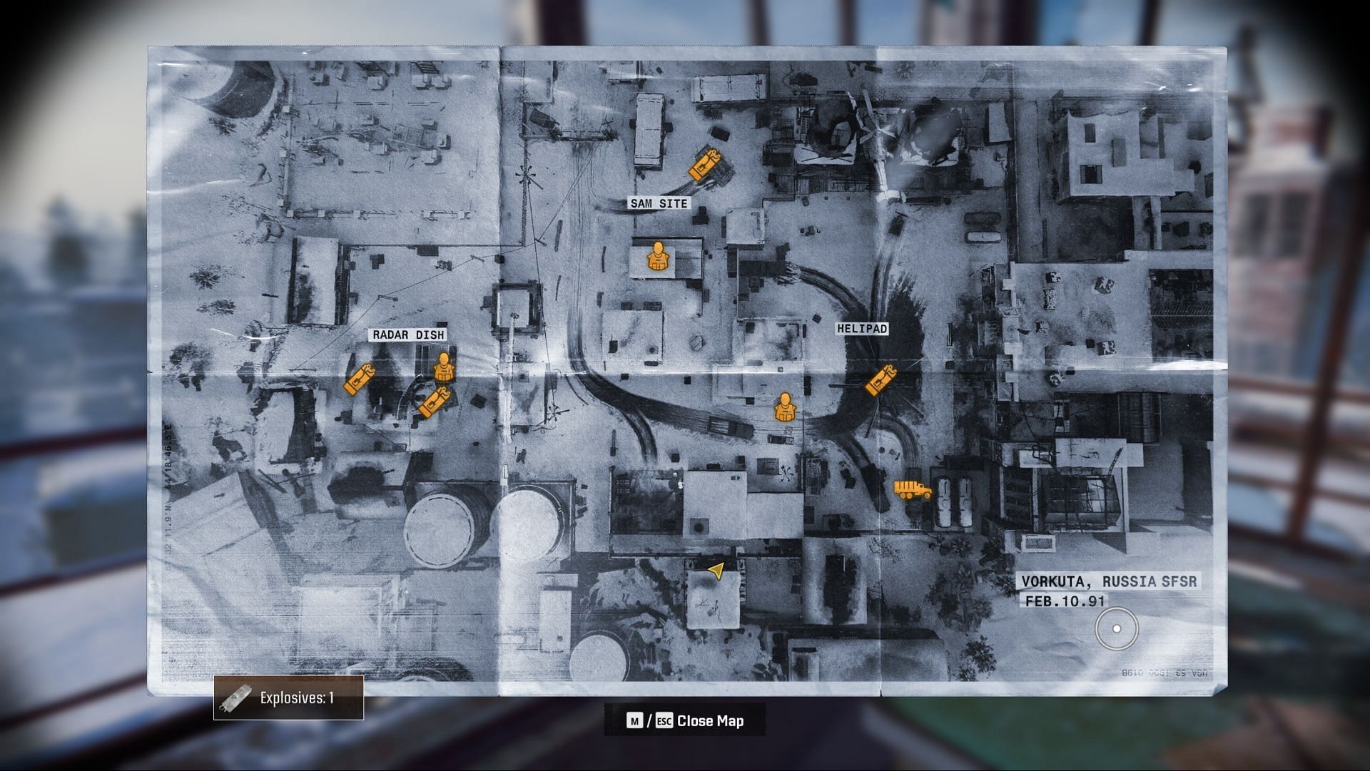 Locations of the targets (Image via Activision)