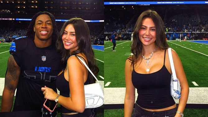 Jahmyr Gibbs’ girlfriend Nicole shows off Lions RB’s TD ball after career-high run vs Vikings