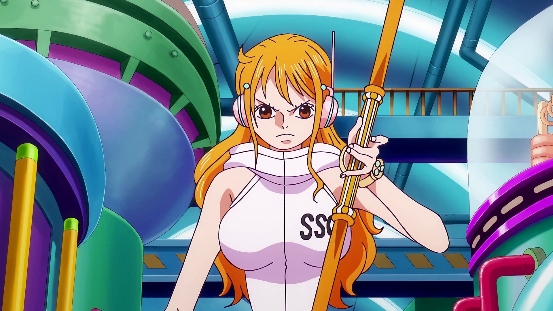 Nami using her Clima-Tact in One Piece