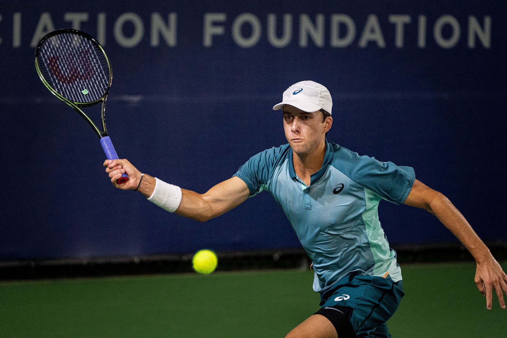 Holt in action at the 2021 San Diego Open (Picture: Getty)