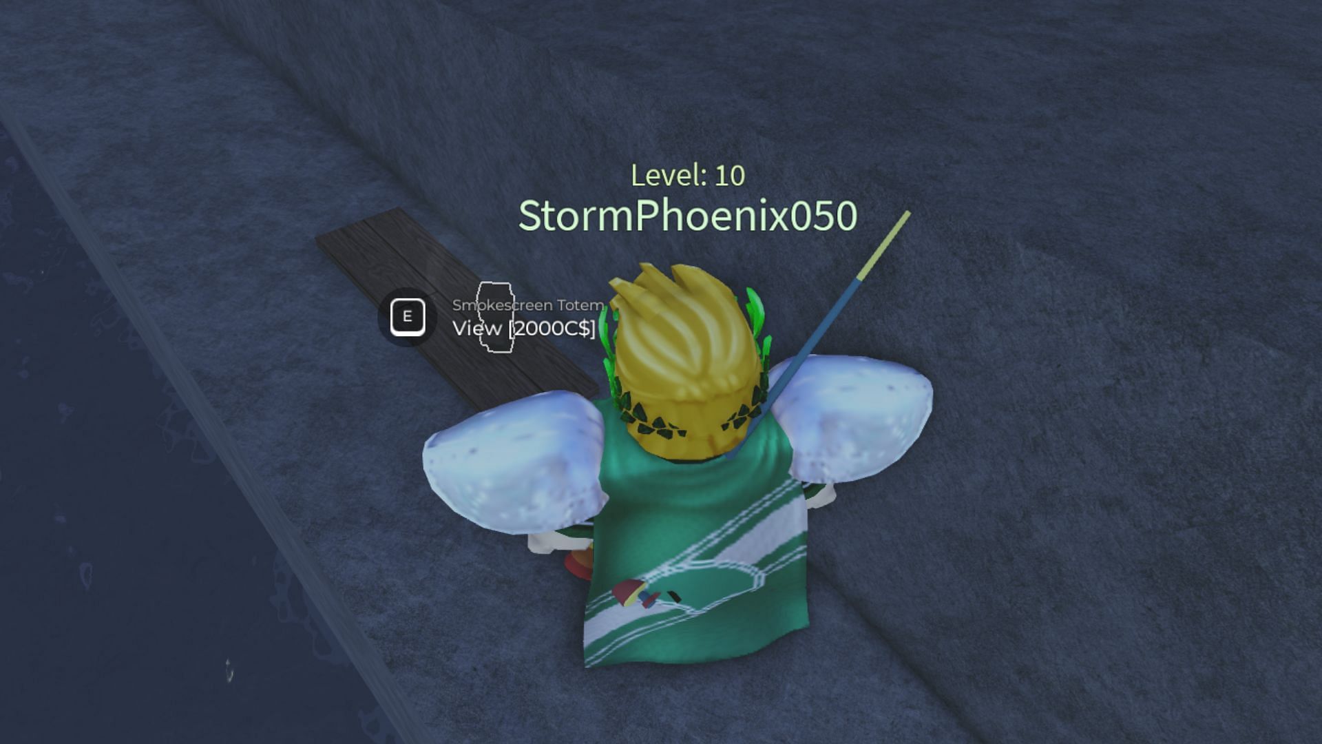 The Smokescreen Totem creates a foggy environment (Image via Roblox)