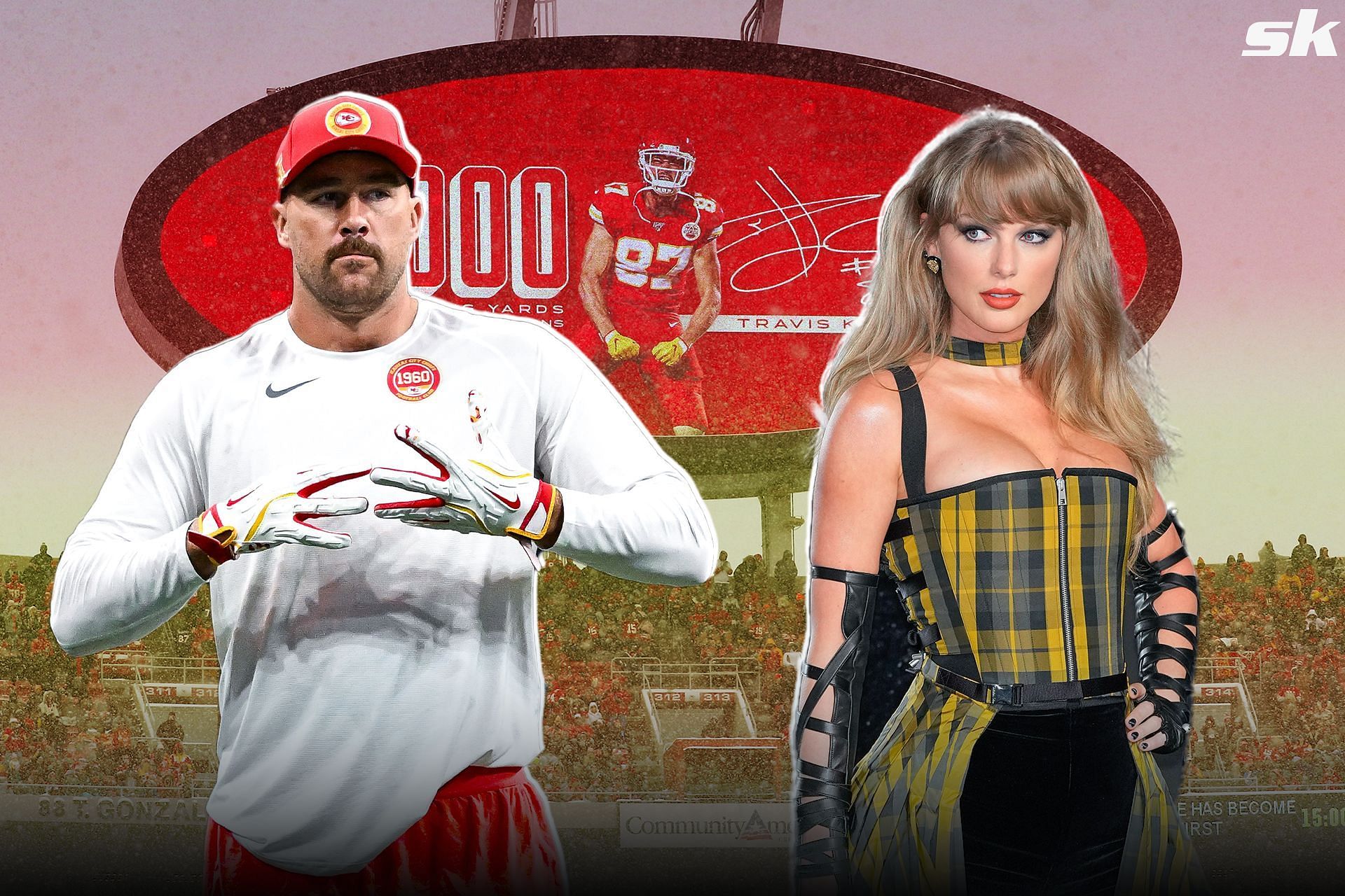 The stats tell the whole story as Travis Kelce appears to fair better when Taylor Swift is cheering him on.