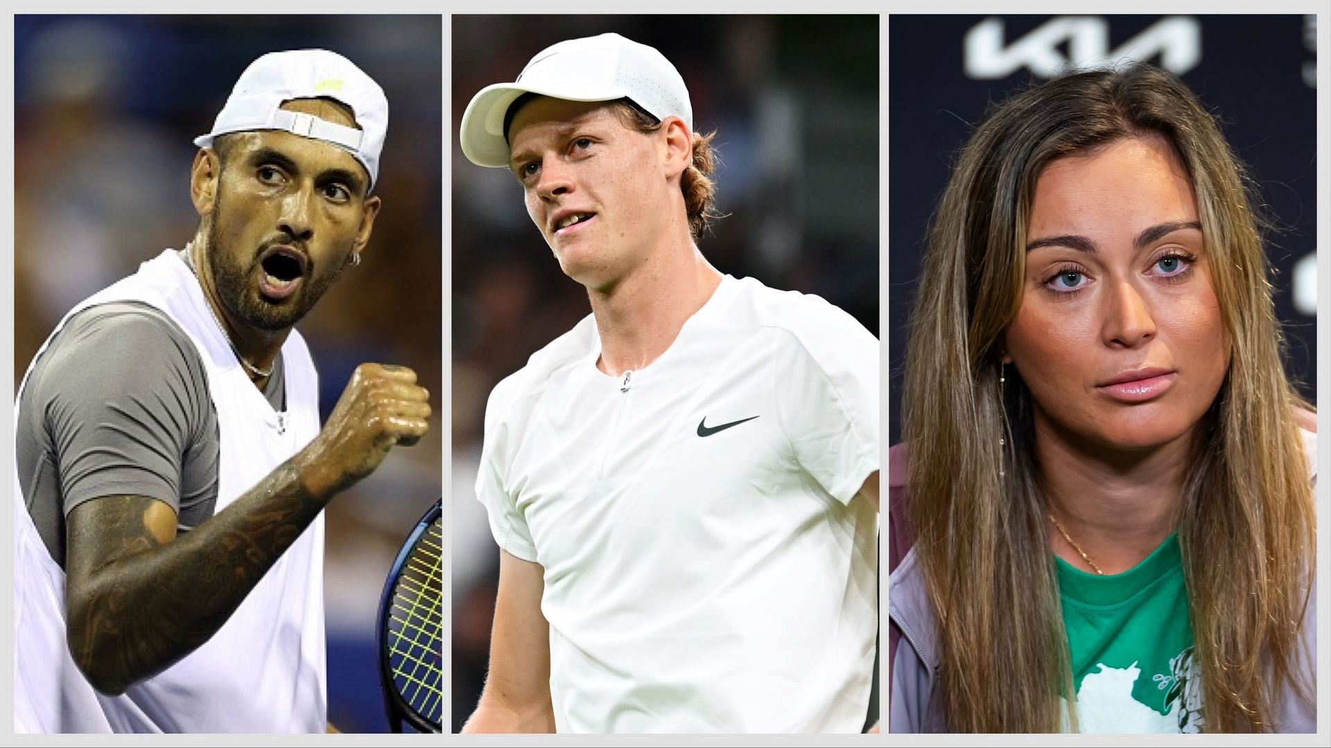 Nick Kyrgios, Jannik Sinner and Paula Badosa all made the headlines for different reasons (Getty Images)