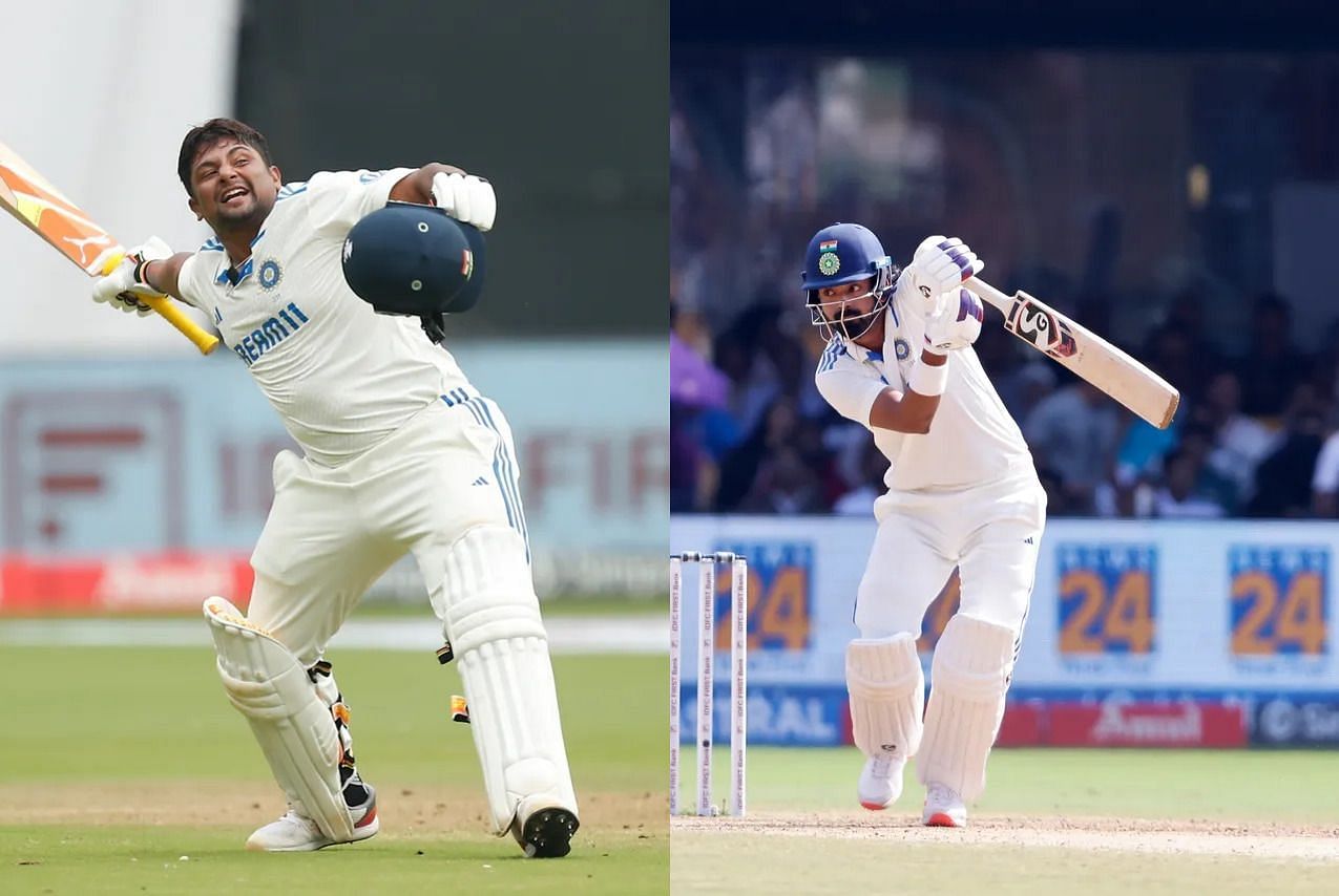Sarfaraz Khan (left) and KL Rahul had contrasting returns in the first Test against New Zealand. [P/C: BCCI]