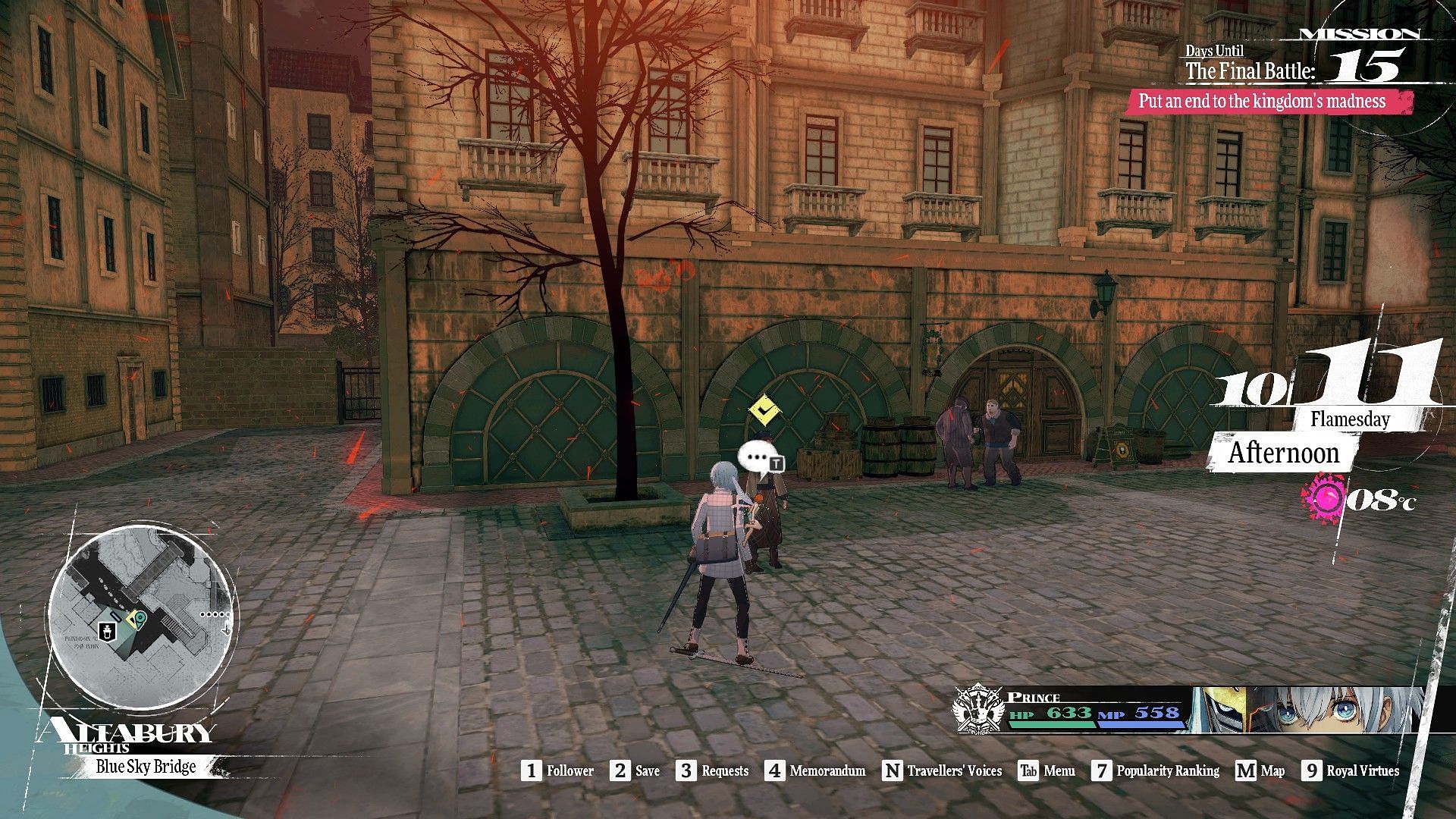 The merchant&#039;s location (Image via Atlus)