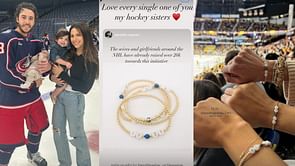 Johnny Gaudreau's wife Meredith thanks 'hockey sisters' for raising over $20K with special bracelet initiative to support Gaudreau brothers foundation