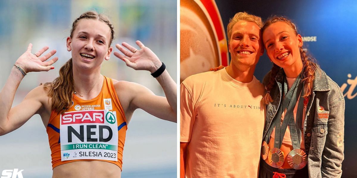 Femke Bol and boyfriend Ben Broeders take a trip to Italy. PHOTO: Getty, Instagram/@femke_bol