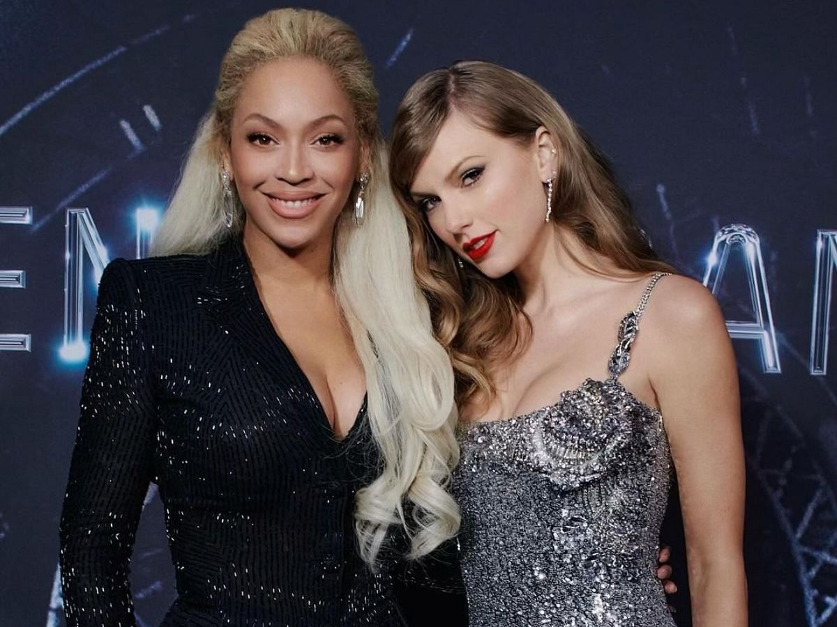 Bey and Swift at the premiere of the Renaissance film in 2023 (Image via Instagram/@taylorswift)