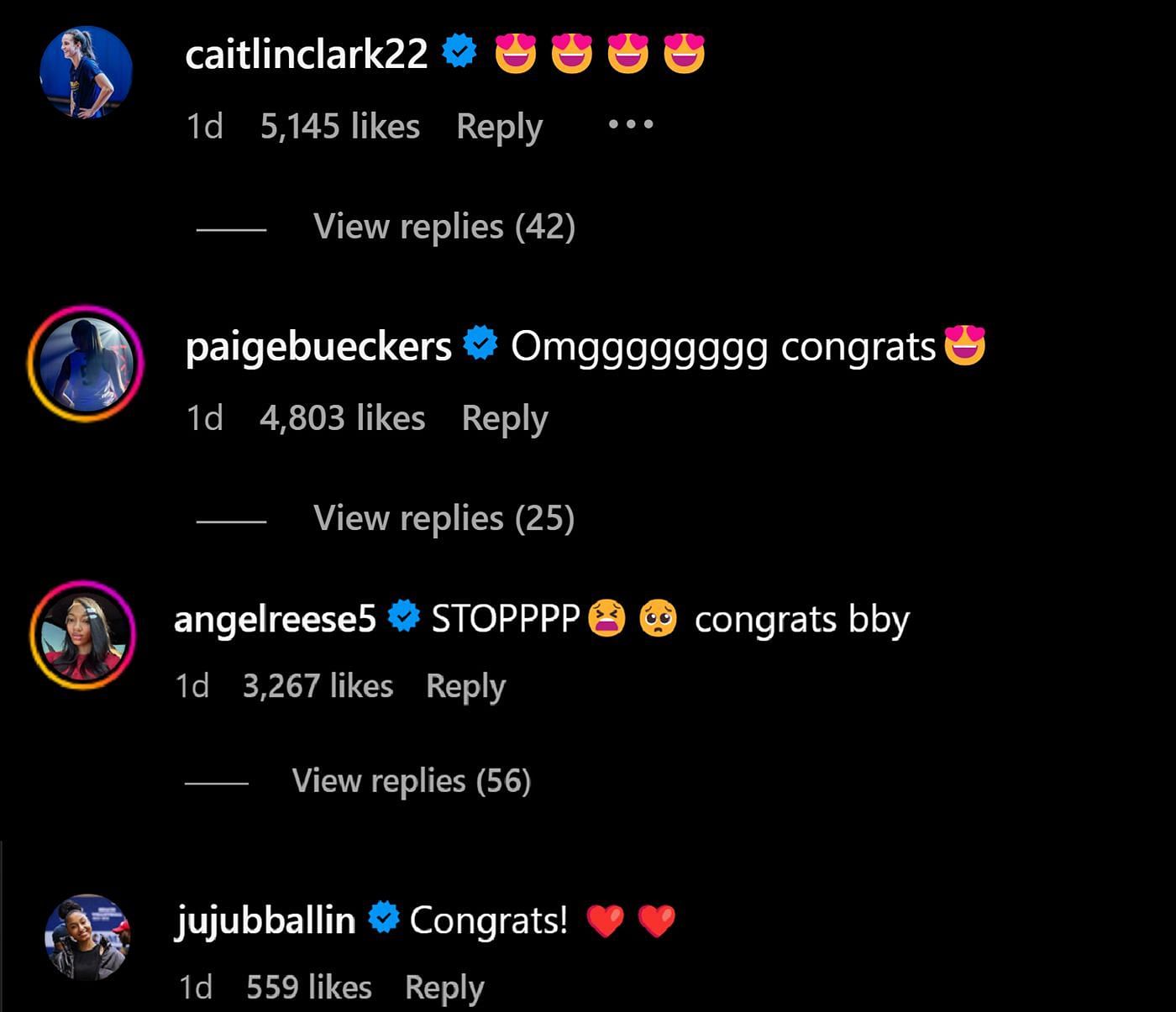 Comments on Brink's IG post