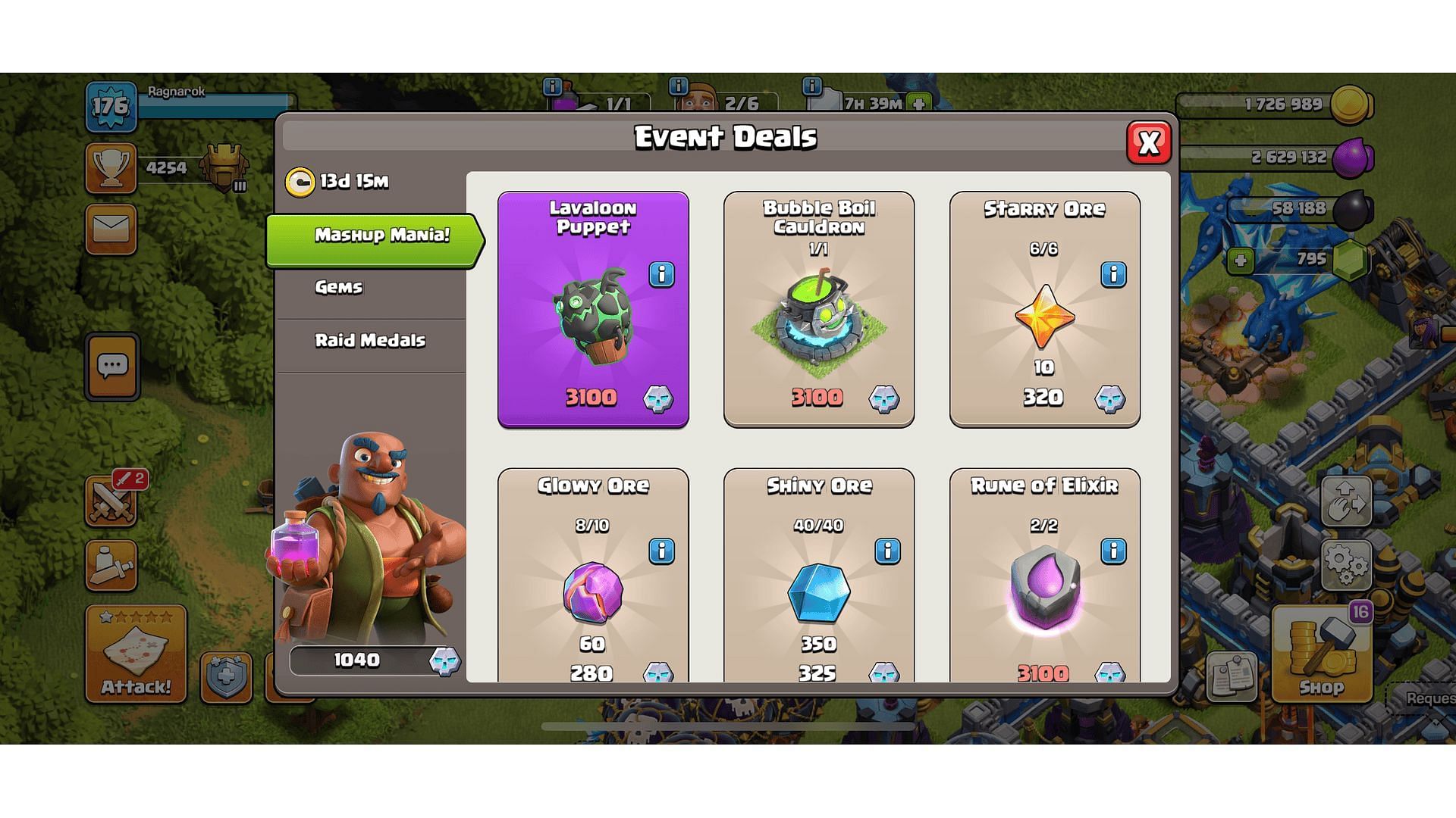 The Live Event Deal section at the Trader Shop (Image via Supercell)