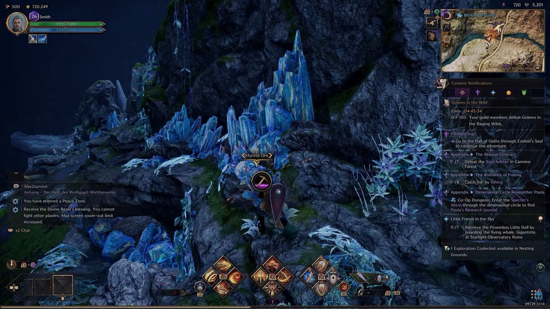 Atop the Gigantrite in Throne and Liberty (Image via Gamers Heroes/YouTube)