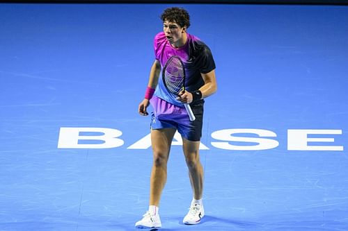 Ben Shelton in action at the 2024 Swiss Indoors (Picture: Getty)