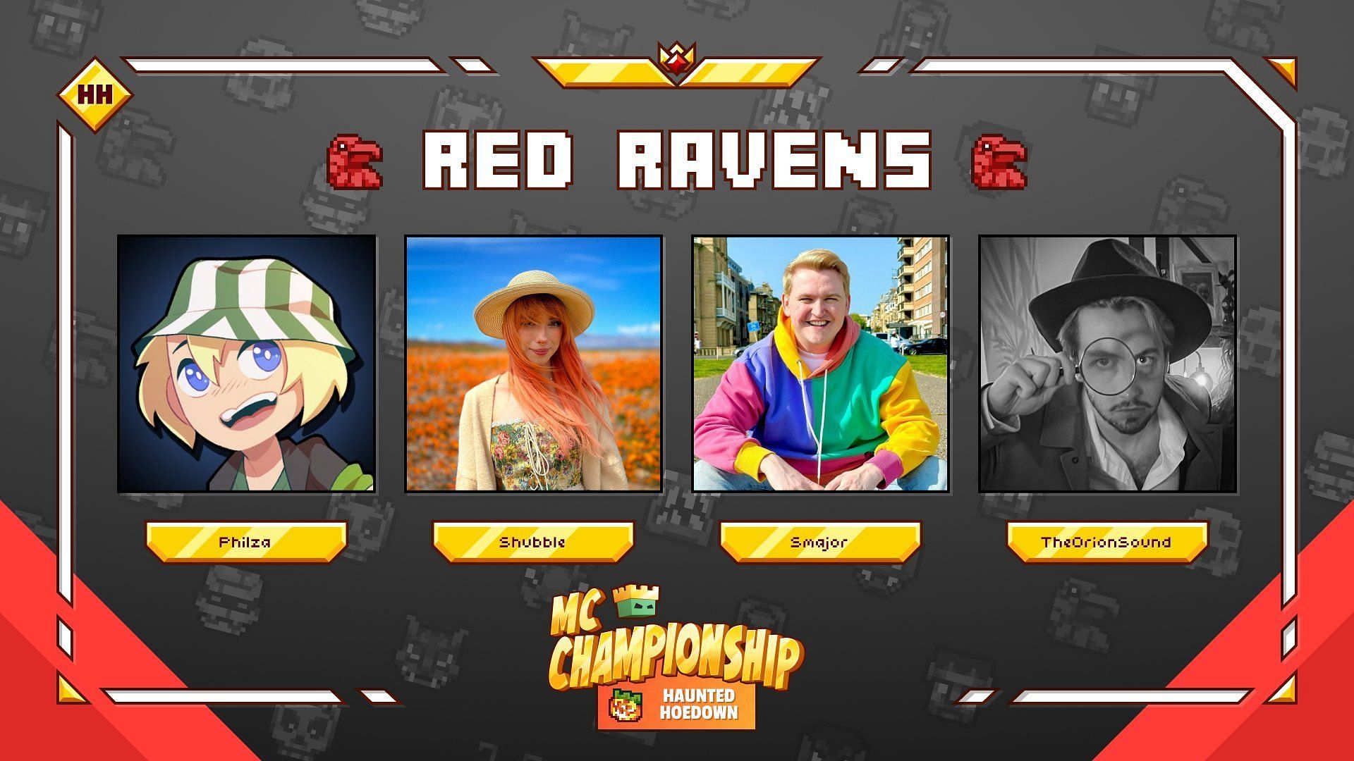 Red Ravens is the first team to be announced as part of the Minecraft Championship (MCC) Haunted Hoedown (Image via MCChampionship_)