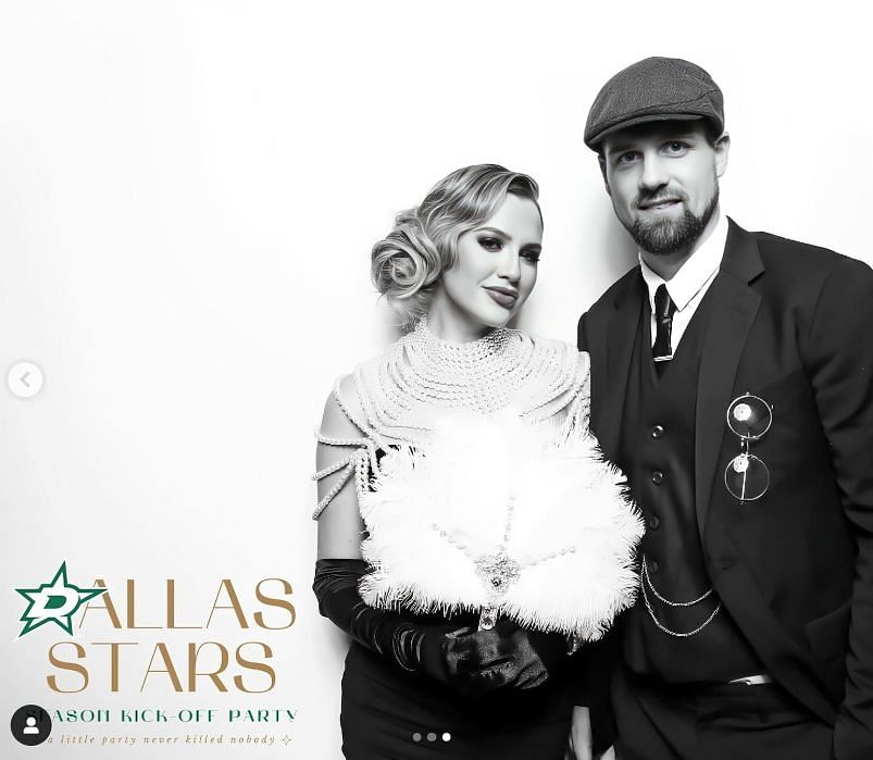 Jessica &amp; Jamie Benn shine in 1920s outfits at Stars