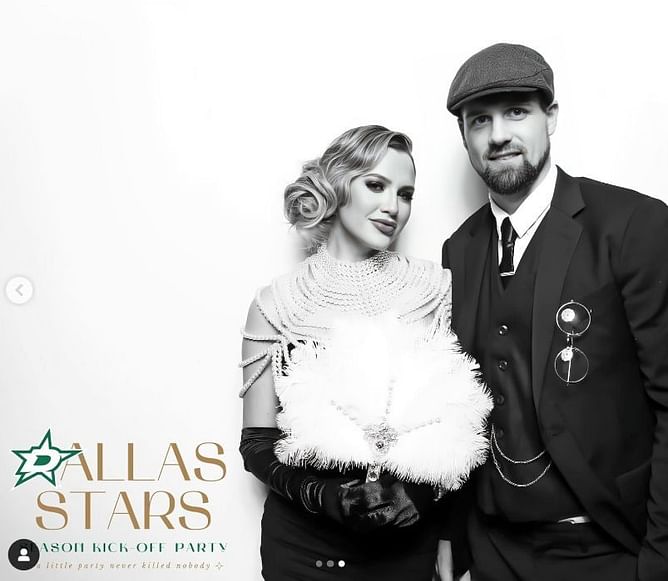 In Photos: Newlyweds Jessica & Jamie Benn don 1920s-inspired outfits for Dallas Stars' season kick-off party