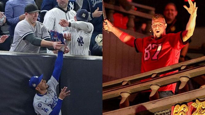 "Guy grabbing Mookie Betts glove was my friend in college" - Rob Gronkowski congratulates Yankees fan on controversial behavior in World Series Game 4