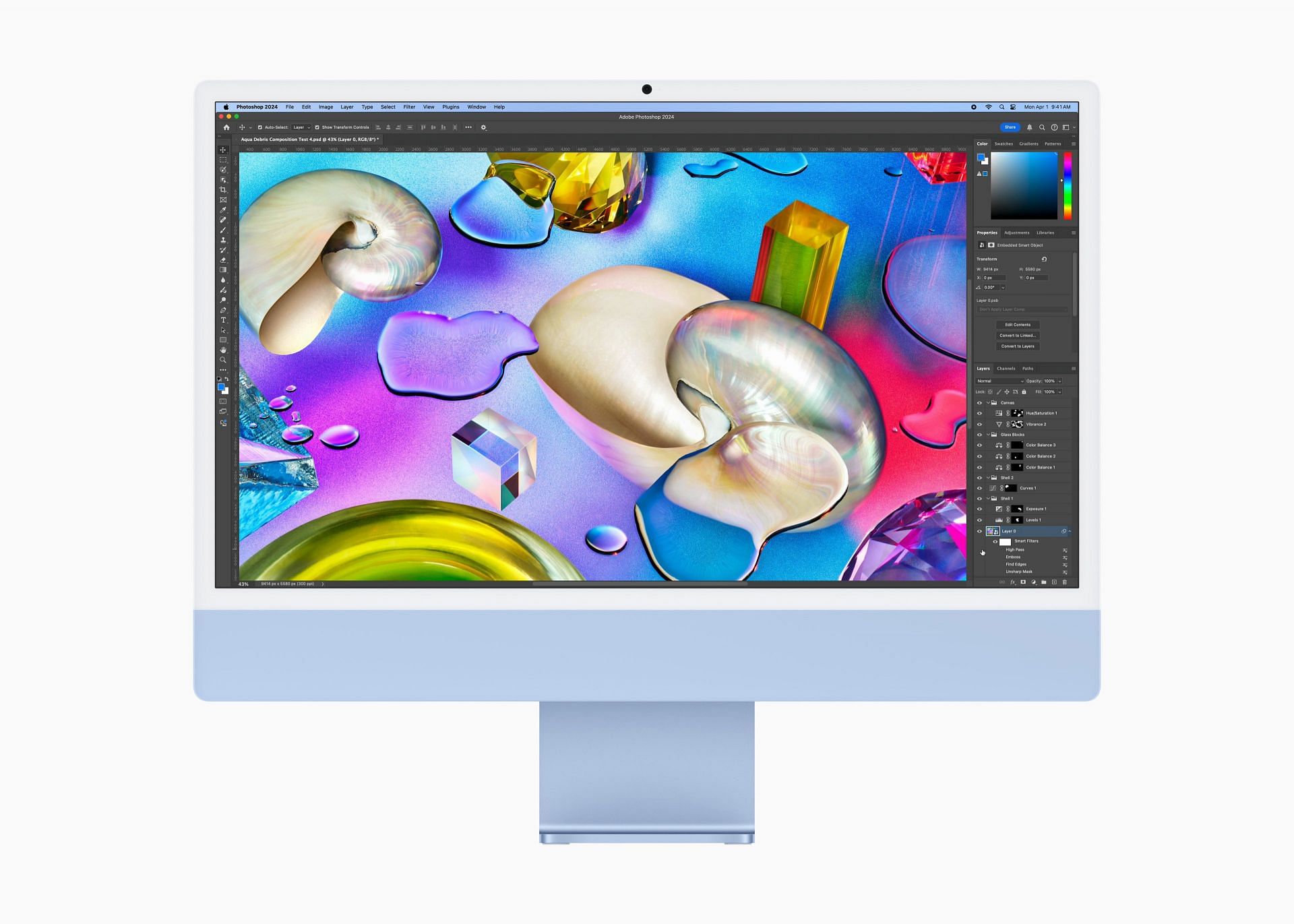 The new iMac is great for creative workloads like video and photo editing (Image via Apple)