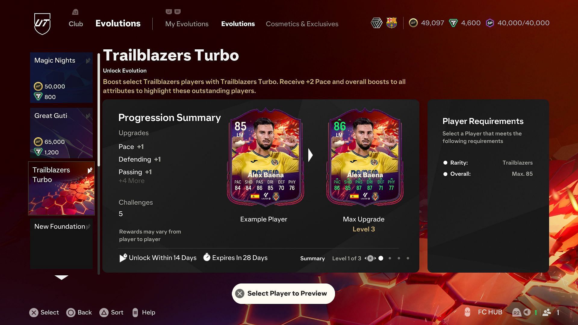 The new Trailblazers evo (Image via EA)