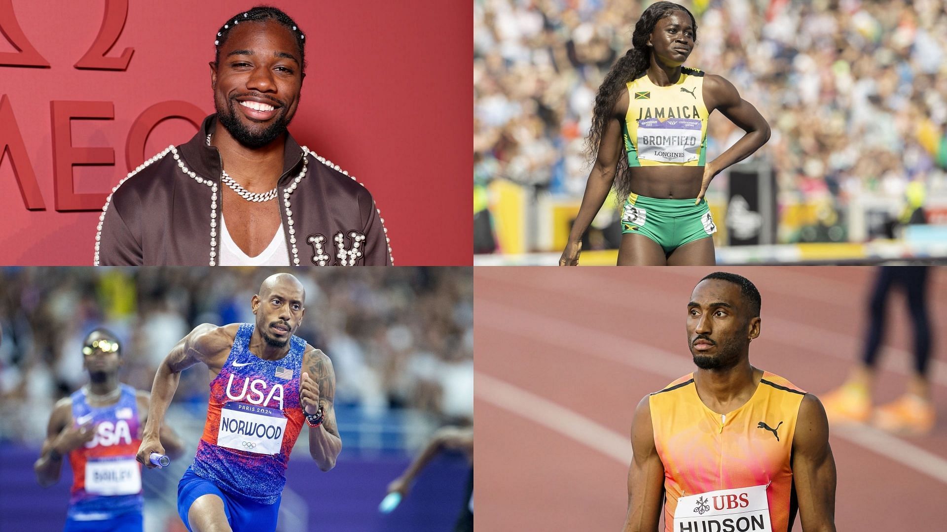 Noah Lyles, Junelle Bromfield, Vernon Norwood, and others react to Matthew Hudson-Smith