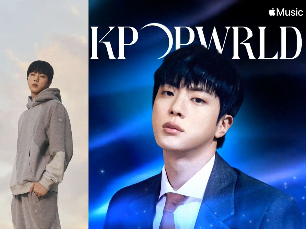 BTS&rsquo; Jin&rsquo;s look for the Apple Music K-Pop world playlist cover