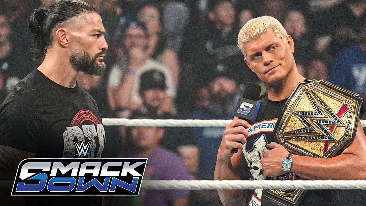 Roman Reigns and Cody Rhodes on an edition of SmackDown
