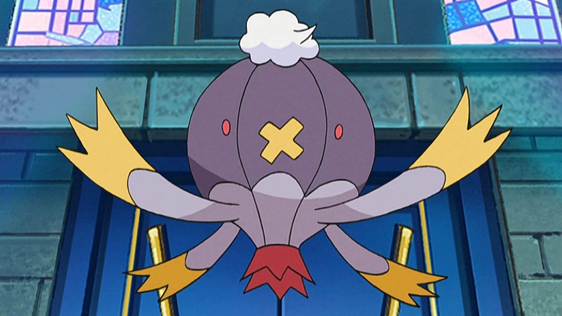 Drifblim in the anime (Image via TPC)