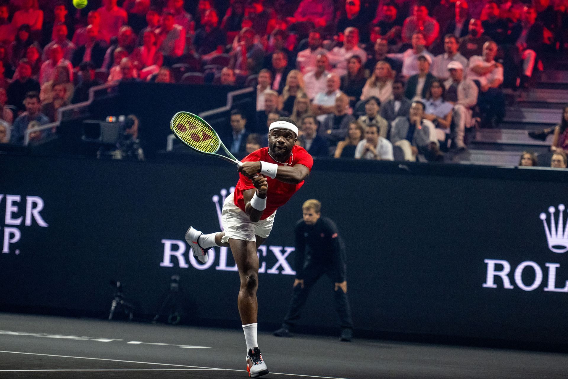 Frances Tiafoe in action at the 2024 Laver Cup (Picture: Getty)