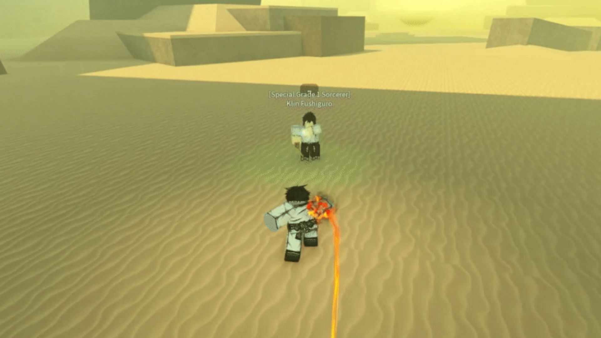 Blitz Ignition ability in Disaster Flames Cursed Technique (Image via Roblox || Trello/@sallick)