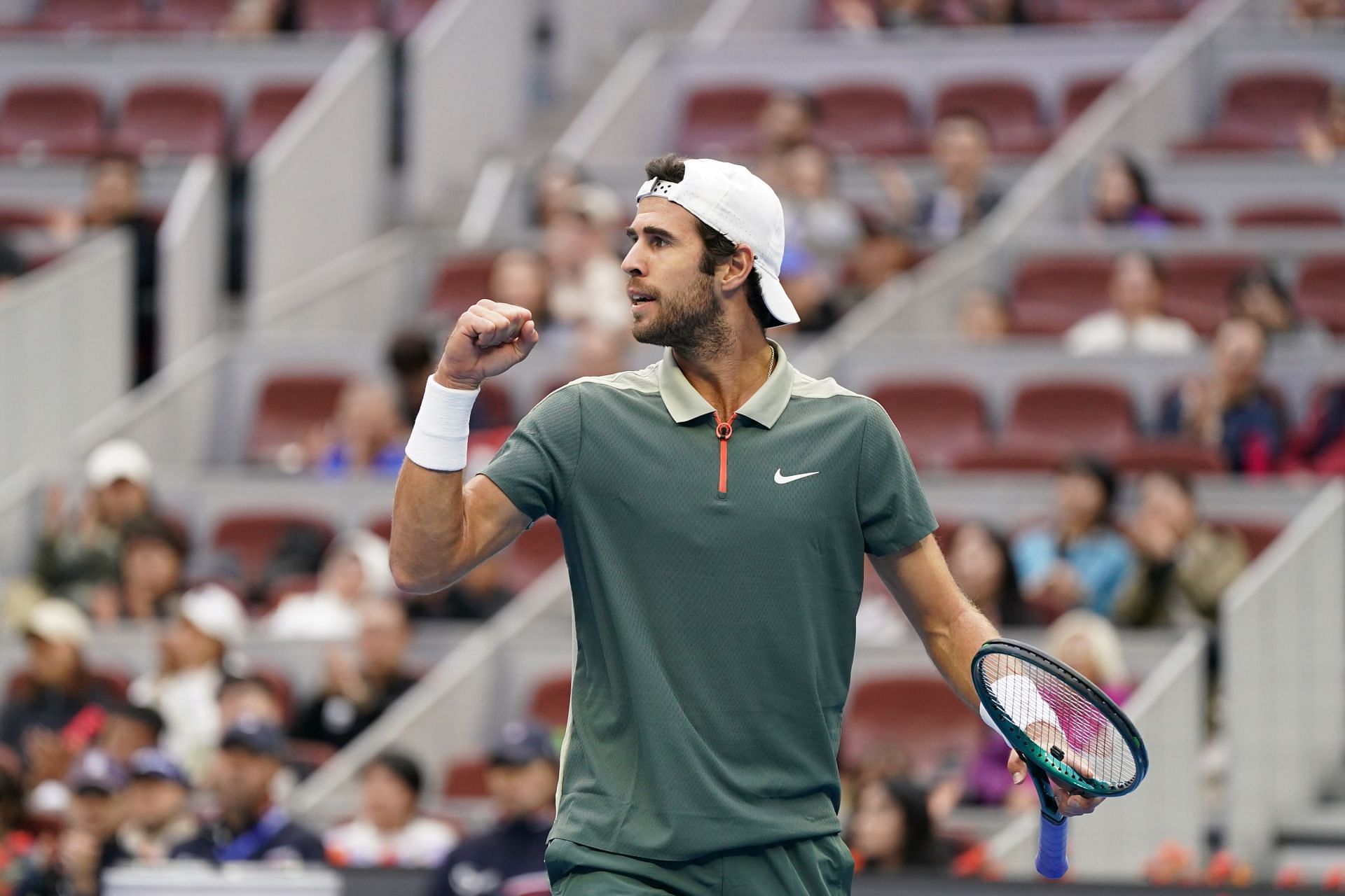 Karen Khachanov in action at the 2024 China Open (Picture: Getty)