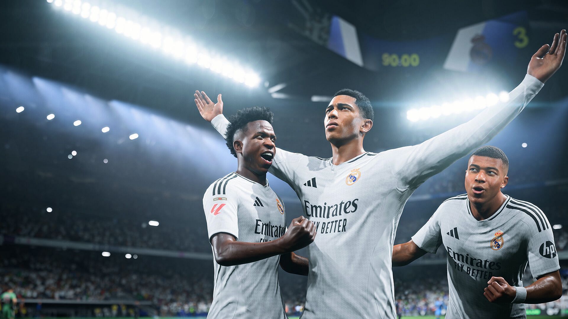 Star players of the Real Madrid squad (Image via EA Sports)