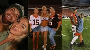 "Fav people": Carson Beck's Georgette sister Kylie reacts to Cavinder twins' Halloween prep post with BFs