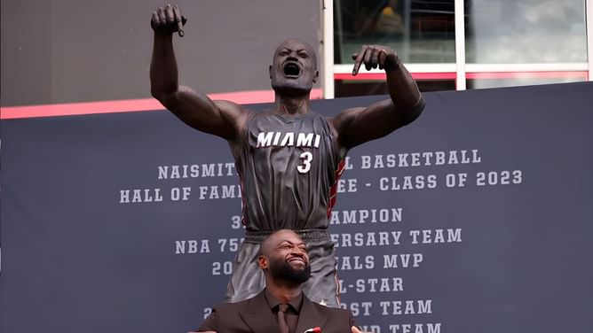 "Biggest loser of the day was Dwyane Wade" - NBA insider slams Miami Heat legend's "worst statue of all time"