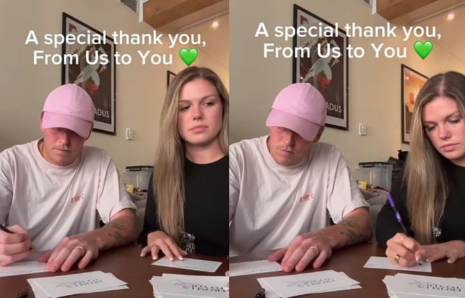 "A special thank you": Patrik Laine and fiancée Jordan Leigh celebrate two months of their mental health initiative