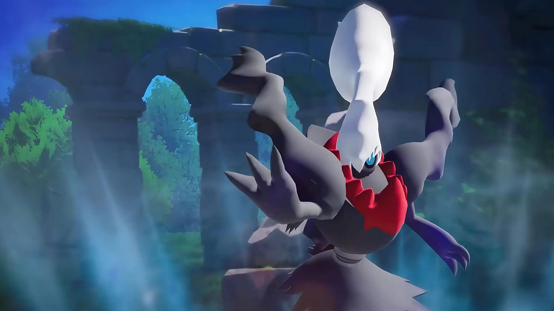 Darkrai as shown in recent Unite teasers (Image via The Pokemon Company)