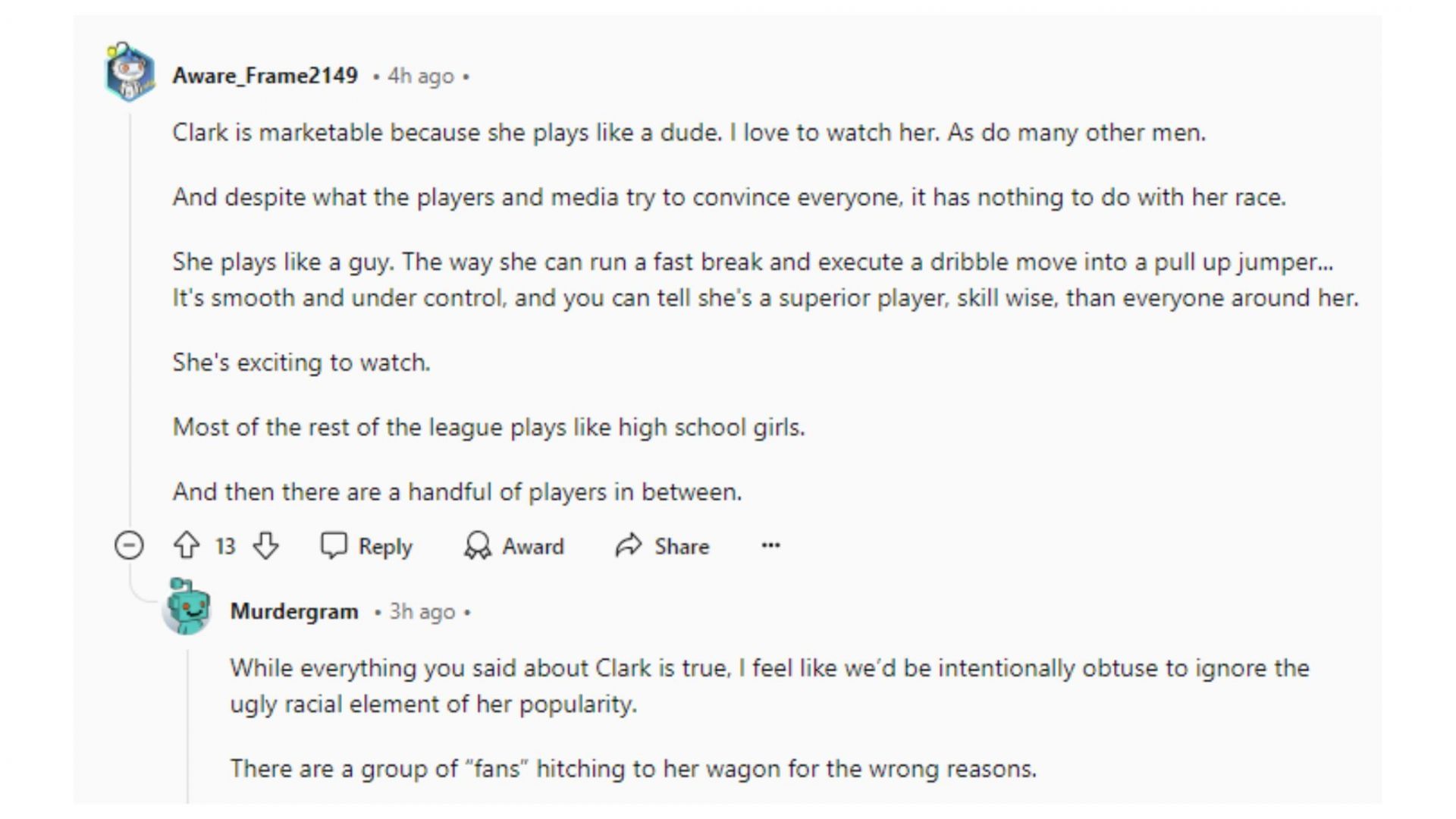 Screenshot from r/nba