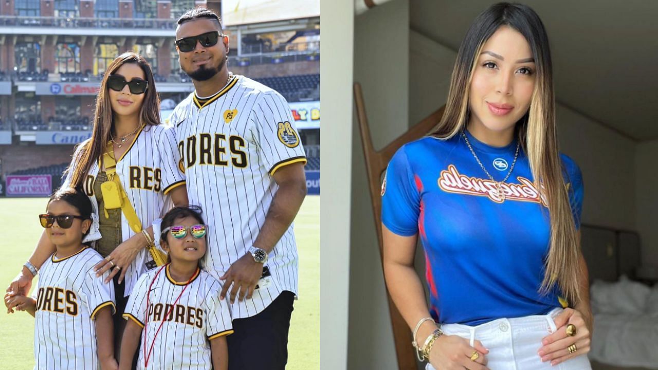 Luis Arraez, wife Gladys Penalver and daughters Emma and Esther (Images from - Instagram.com/@gladysgaby)