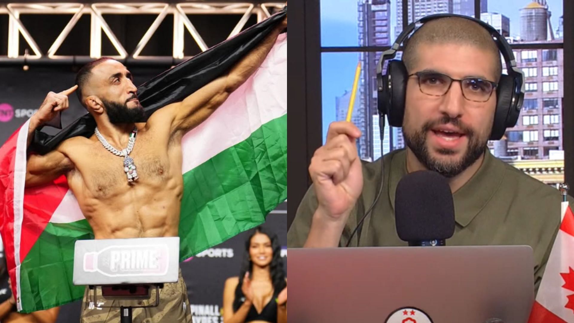 Ariel Helwani and Belal Muhammad