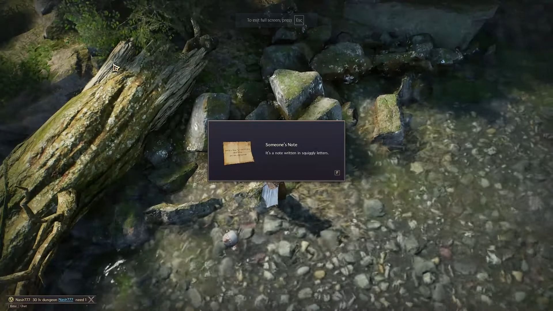 Wonder who left the Note in the middle of nowhere. (Image via NCSOFT || YouTube/A asosyal Gamer)