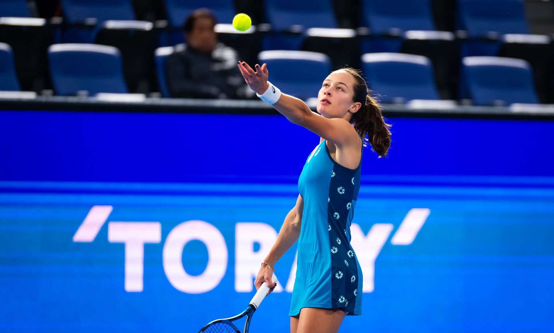 Zeynep Sonmez in action at the 2024 Toray Pan Pacific Open (Picture: Getty)