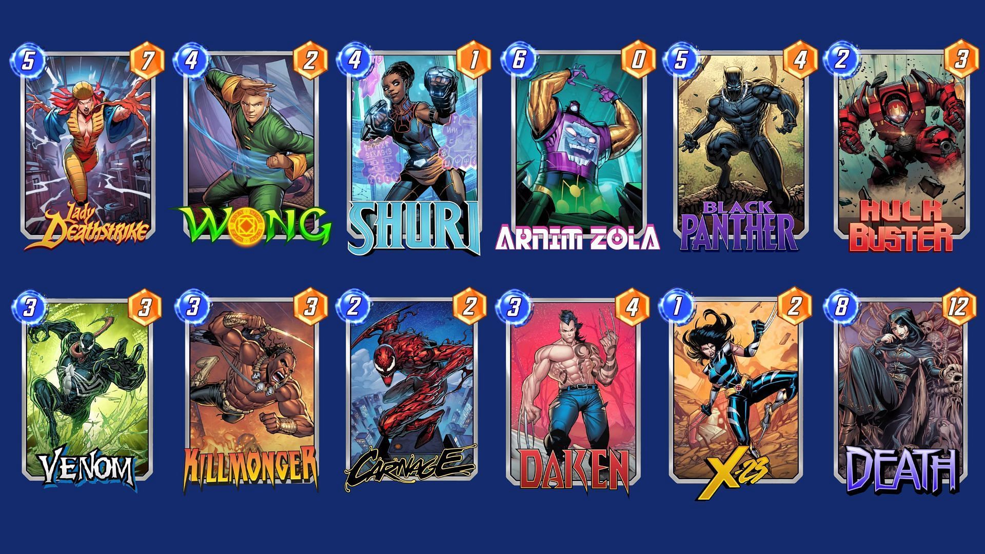 The High-Power Combo Deck is an effective Marvel Snap Lady Deathstrike deck (Image via Nuverse)