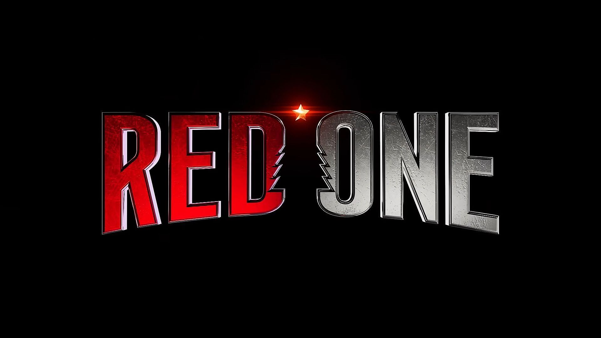 The official title card of Red One in a still from the film