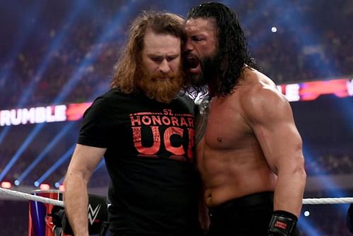 Roman Reigns treated Sami Zayn like an unwanted child during their time in The Bloodline. [Image Credit: WWE.com]