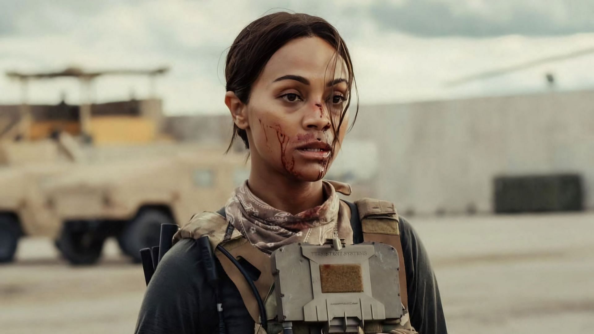 Zoe Saldana as Joe in a still from Special Ops: Lioness season 2 episode 2 (via @lionesspplus / Instagram)